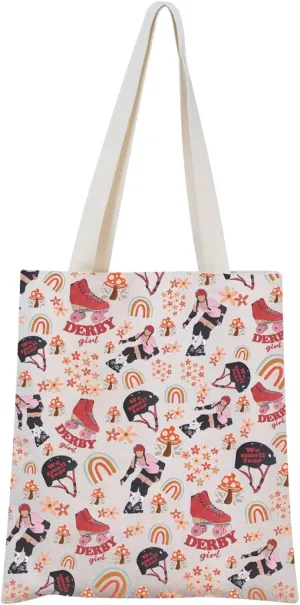 Roller Derby Player Gift Roller Derby Cosmetic Bag Roller Skating Lover Gift Roller Derby Mom Gift (Smell fear Tote)