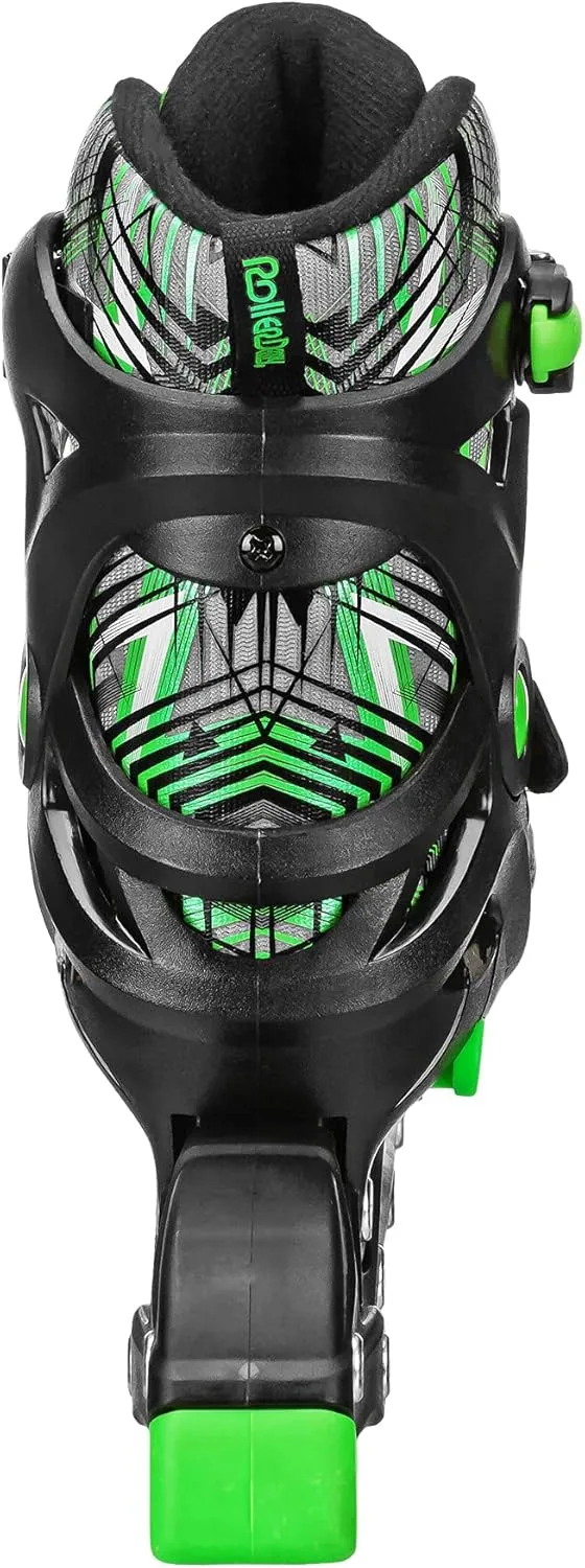 Roller Derby Stryde Youth Adjustable Inline Lighted Wheel Skates