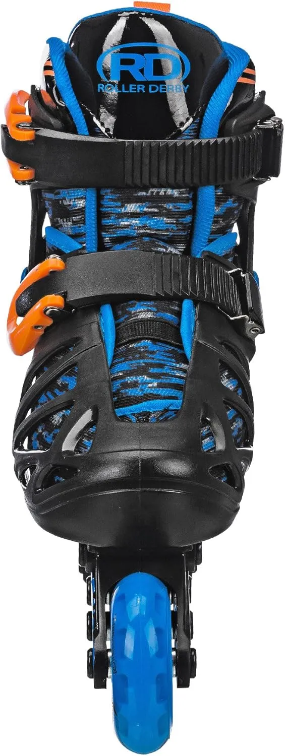 Roller Derby Tracer Adjustable Inline Skates for Boys, Girls, Kids, Beginners