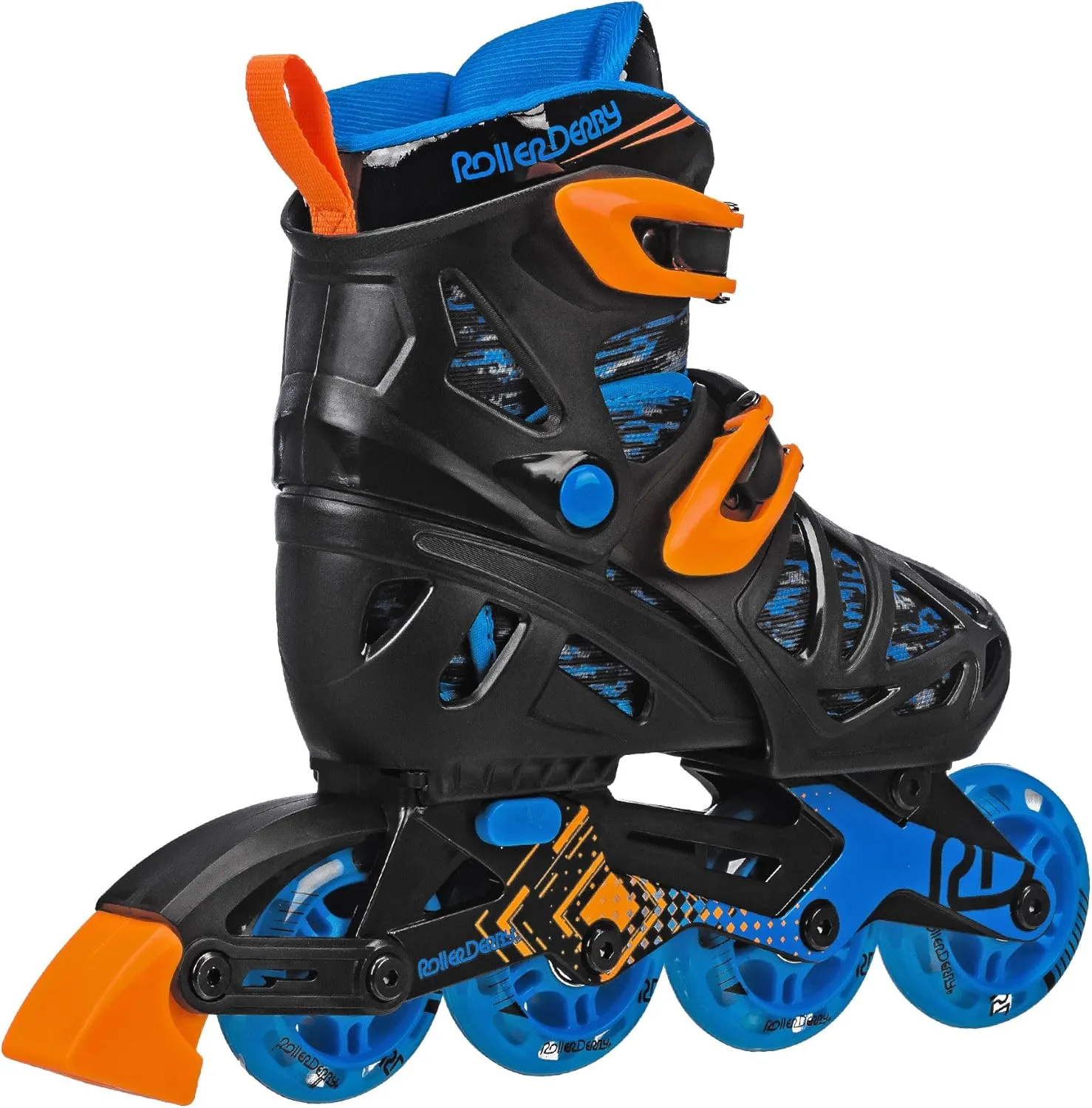 Roller Derby Tracer Adjustable Inline Skates for Boys, Girls, Kids, Beginners