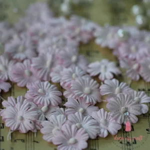 Sakura Flat Flowers with Pollens - Light Pink