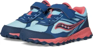 Saucony Cohesion TR14 A/C Trail Running Shoes (Little Big Kid) Sneaker, Aqua/Coral, 11 Wide US Unisex