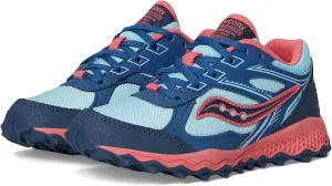 Saucony Cohesion TR14 LTT Trail Running Shoe (Little Big Kid) Sneaker, Aqua/Coral, 1.5 US Unisex