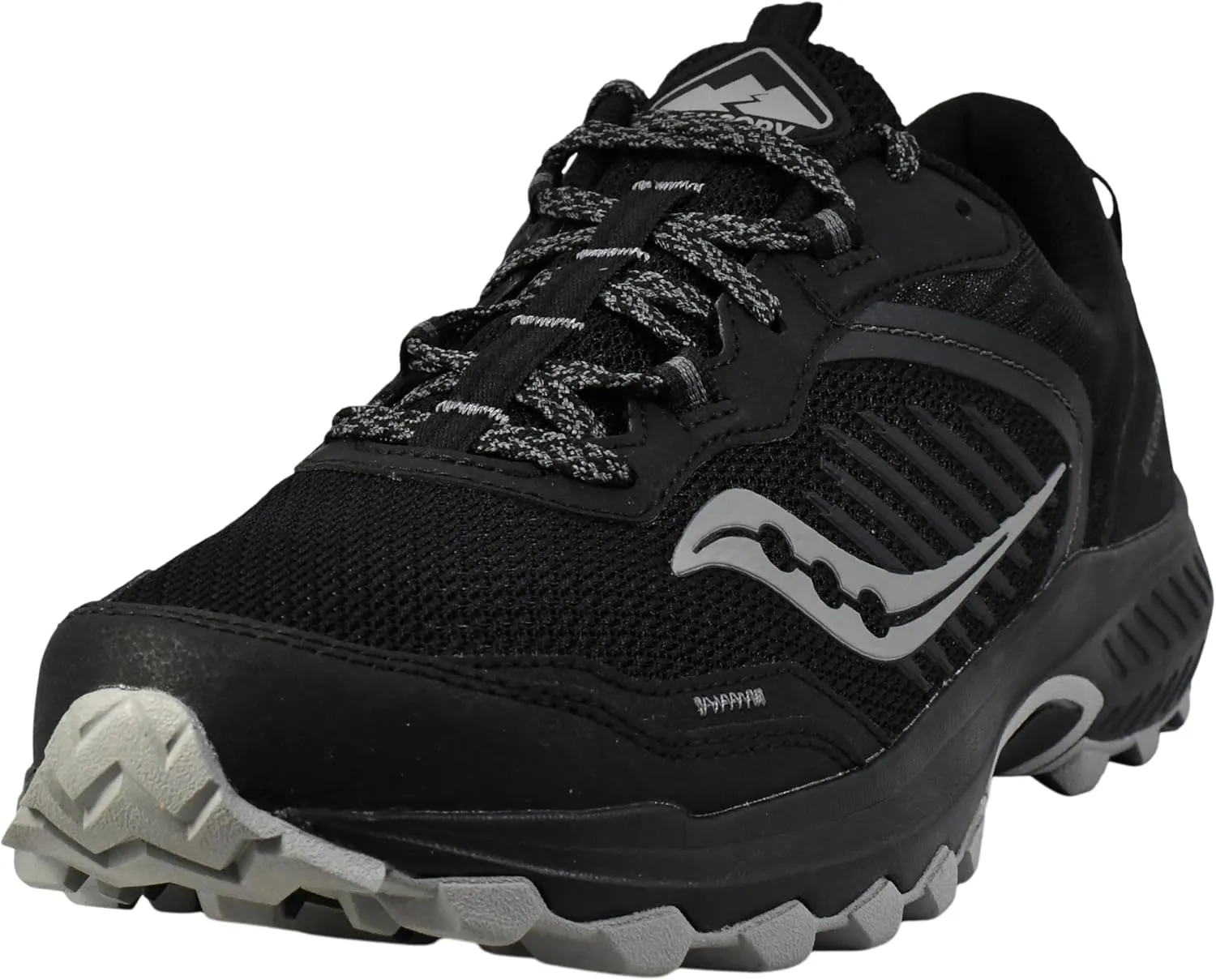 Saucony Men's Excursion TR15 Sneaker, Black/Shadow, 10.5 Wide