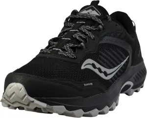 Saucony Men's Excursion TR15 Sneaker, Black/Shadow, 10.5 Wide