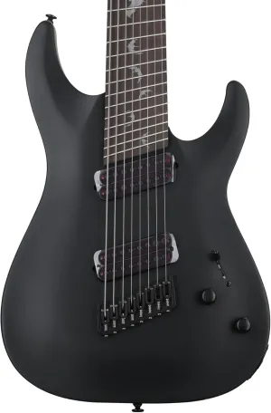 Schecter Damien-8 Multiscale 8-string Electric Guitar - Satin Black