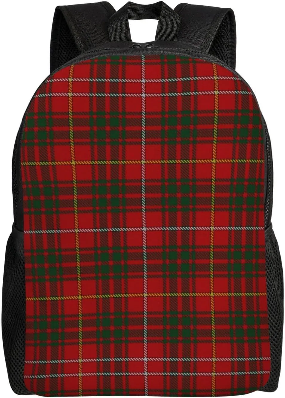 Scottish Clan Bruce Tartan Plaid Minimalist Laptop Backpack – Waterproof Business Travel Bag, Breathable Design, Modern Work & Leisure