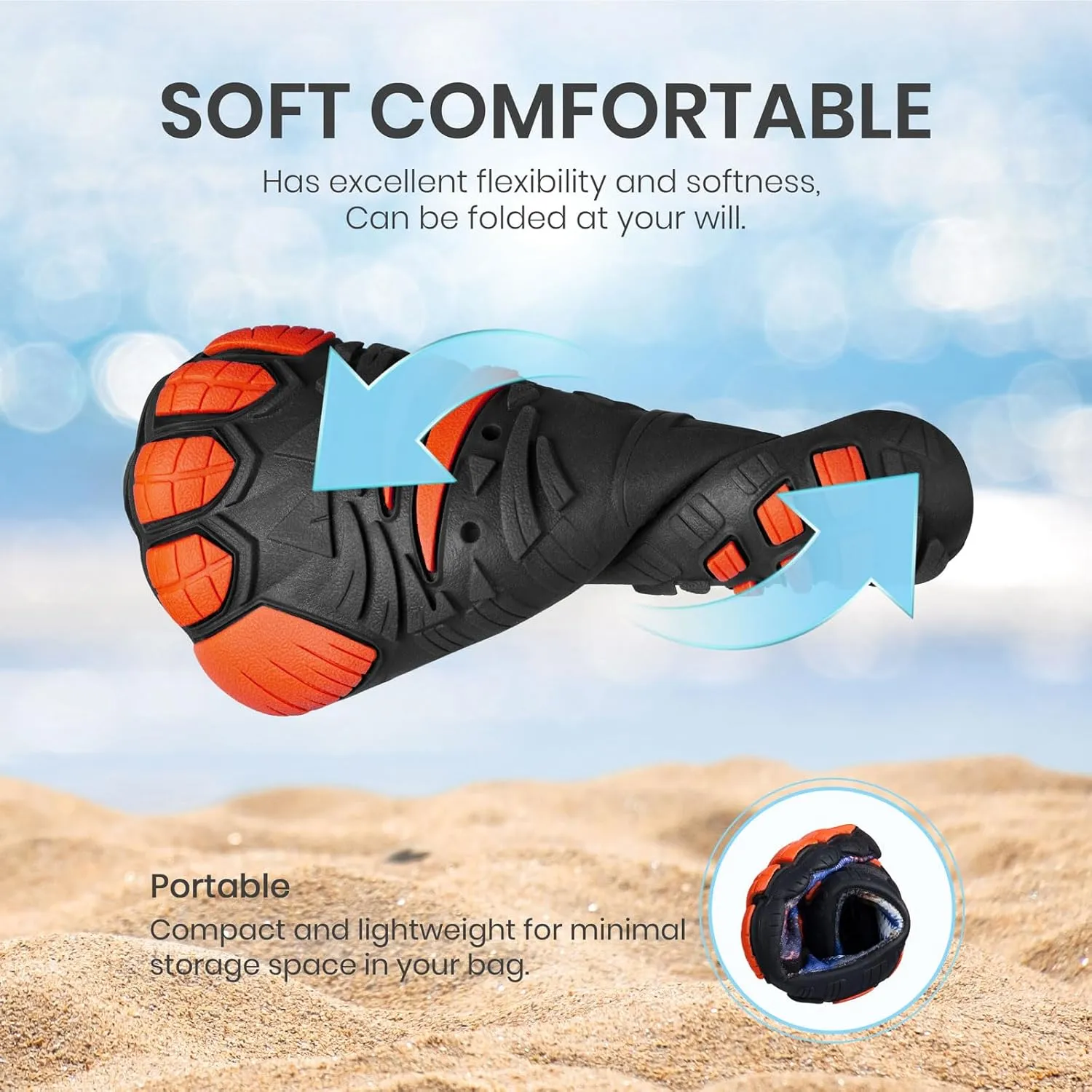 SEEKWAY Barefoot Water Shoes for Kids - Wide Toe Box and Quick-Dry Sand Shoes Toddler for Hiking Swim Beach Pool Kayak Sport Accessories, Camping Essentials Non-Slip for Boys Girls Sizes