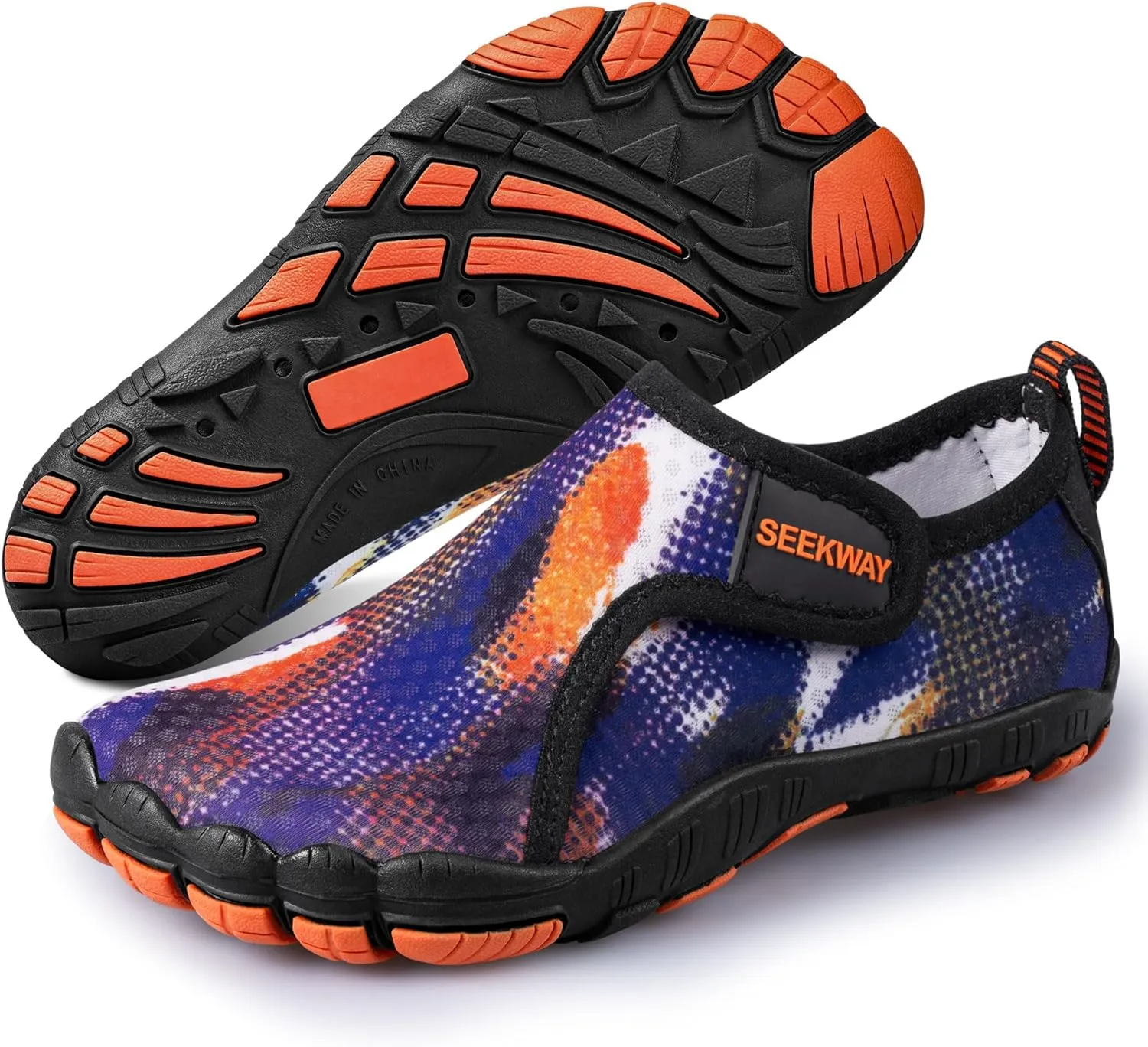 SEEKWAY Barefoot Water Shoes for Kids - Wide Toe Box and Quick-Dry Sand Shoes Toddler for Hiking Swim Beach Pool Kayak Sport Accessories, Camping Essentials Non-Slip for Boys Girls Sizes