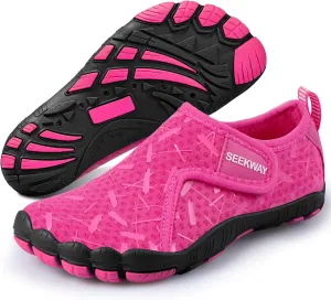 SEEKWAY Barefoot Water Shoes for Kids - Wide Toe Box and Quick-Dry Sand Shoes Toddler for Hiking Swim Beach Pool Kayak Sport Accessories, Camping Essentials Non-Slip for Boys Girls Sizes