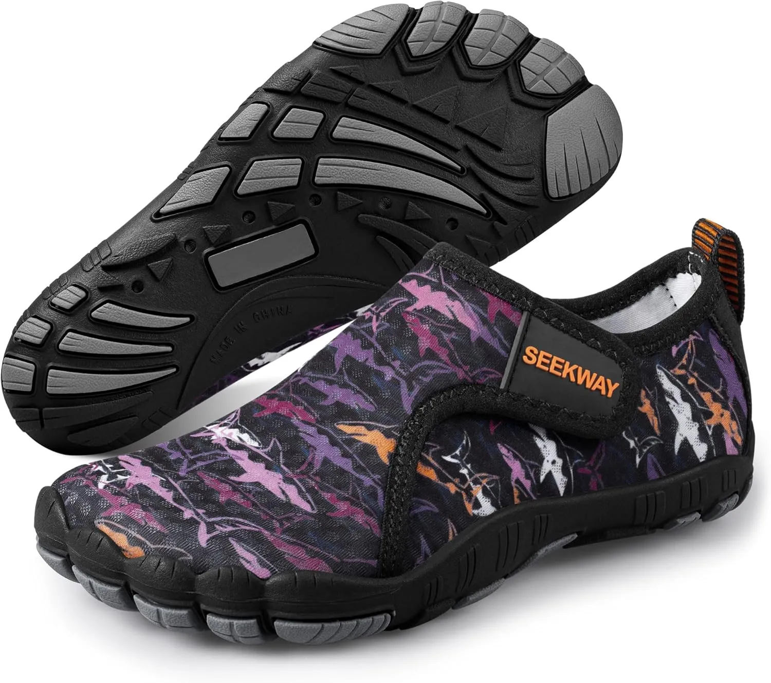 SEEKWAY Barefoot Water Shoes for Kids - Wide Toe Box and Quick-Dry Sand Shoes Toddler for Hiking Swim Beach Pool Kayak Sport Accessories, Camping Essentials Non-Slip for Boys Girls Sizes