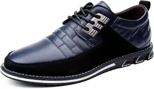 Shoes Men Leather Casual Loafers Dress Breathable Driving Moccasins Oxford Walking Shoe Arch Sneaker