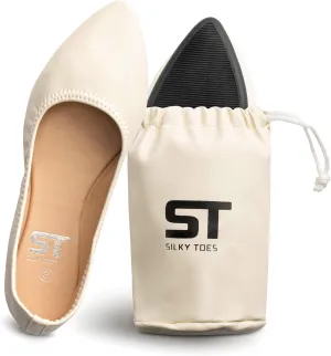 Silky Toes Womens Foldable Flat Ballet Shoes Casual Business Flats for Women