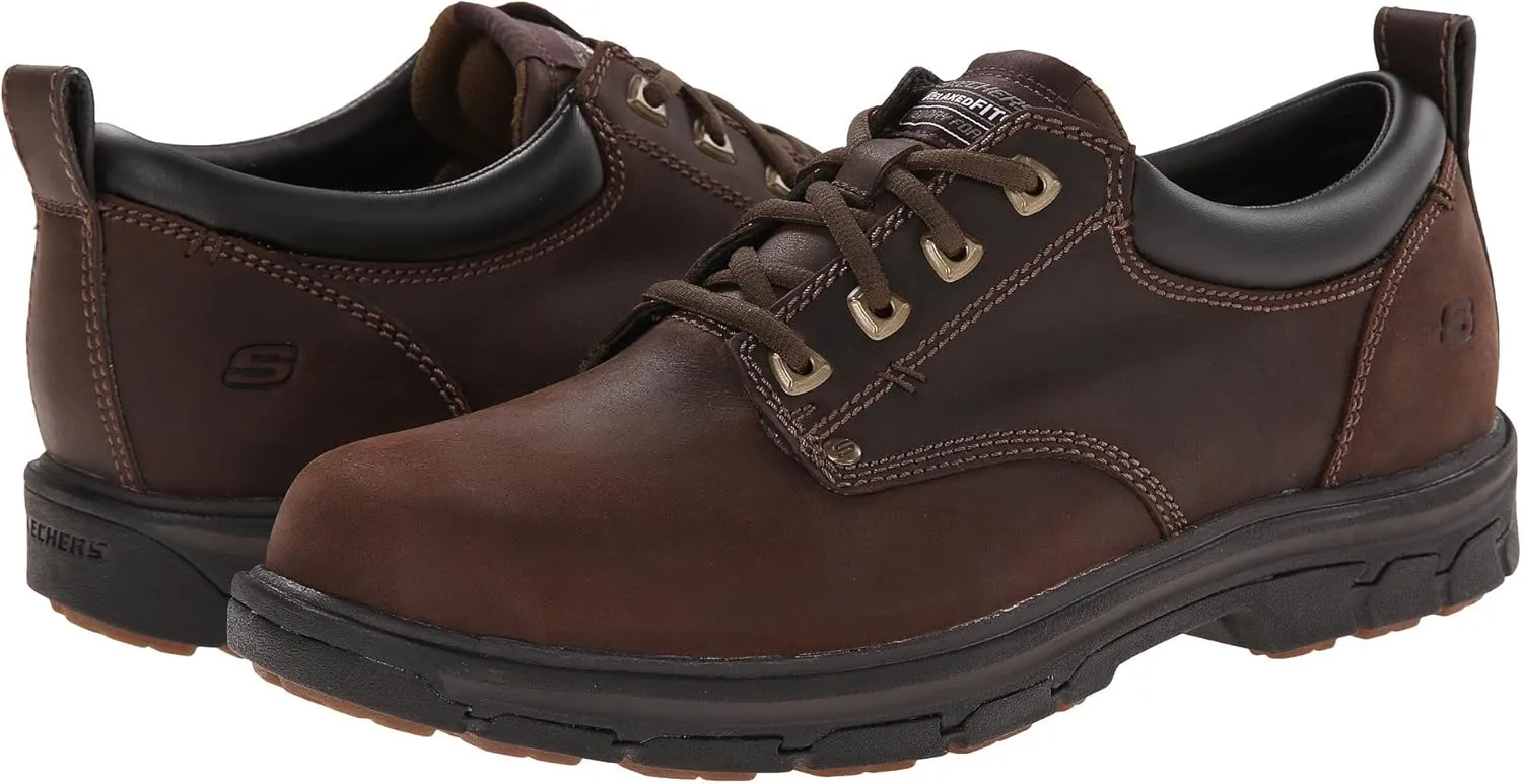 Skechers Men's Segment Rilar Oxford Shoe Brown 6.5 D(M) US