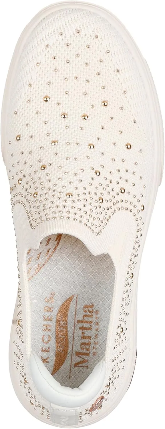 Skechers Women's Martha Stewart:Arch Fit Arcade-Glitz Gal Sneaker