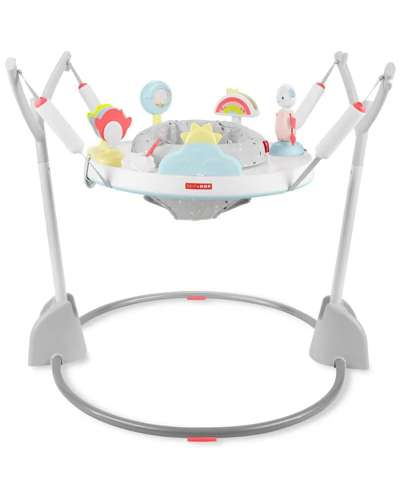 Skip Hop Baby Activity Play Bouncer for Baby Ages 4m  Silver Lining Cloud, Foldable