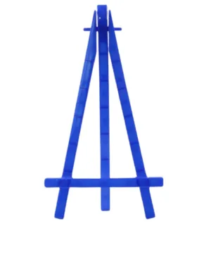 SNOOGG Yellow Mini Plastic Easel (5 Pack) - 16x8-5cm Foldable Easel, Lightweight Display for Crafts, Photos, Phone Holder