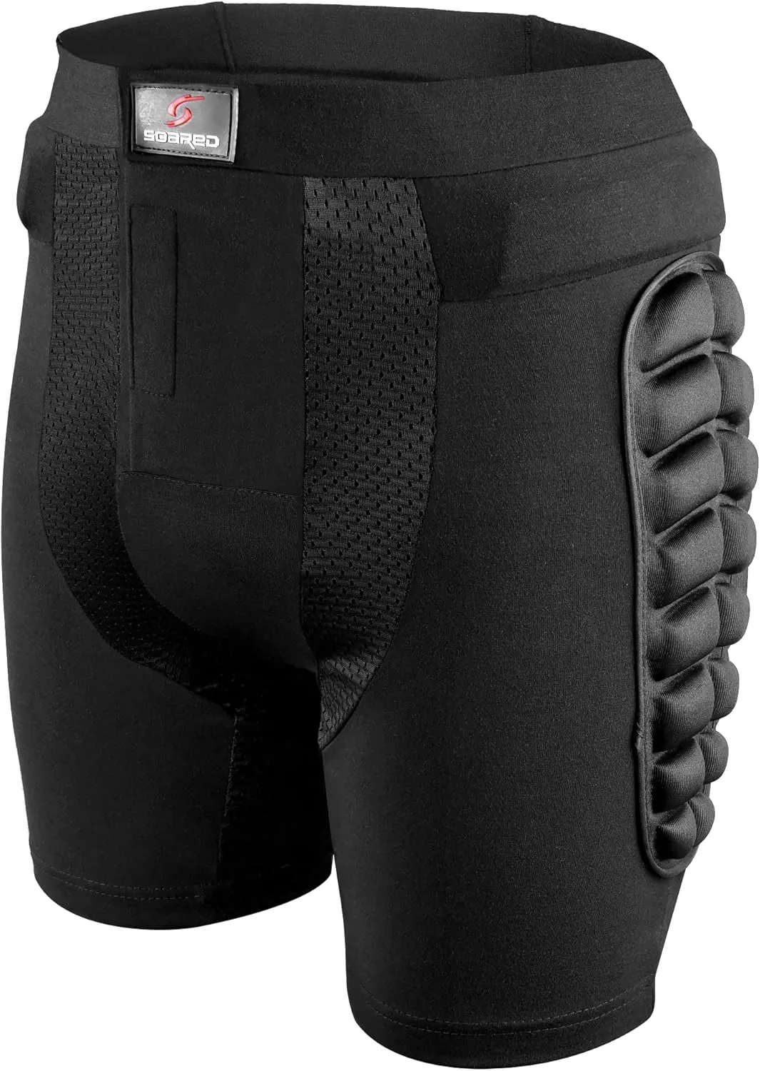 Soared 3D Protection Hip Butt EVA Paded Short Pants Protective Gear Guard Impact Pad Ski Ice Skating Snowboard Black