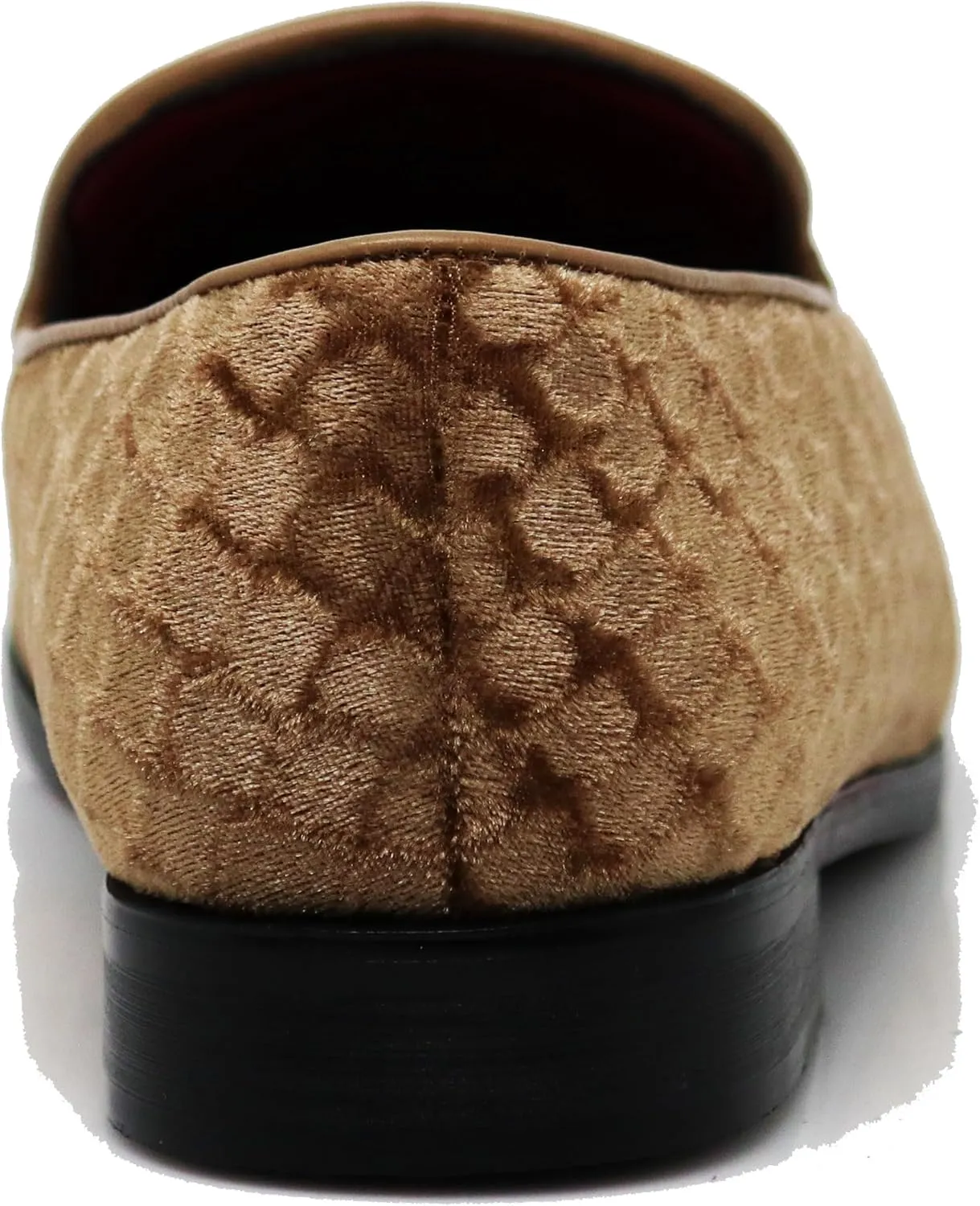SPK05 Men's Vintage Satin Silky Floral Print Embroidery Loafers Slip On Shoes Classic Tuxedo Dress Shoes