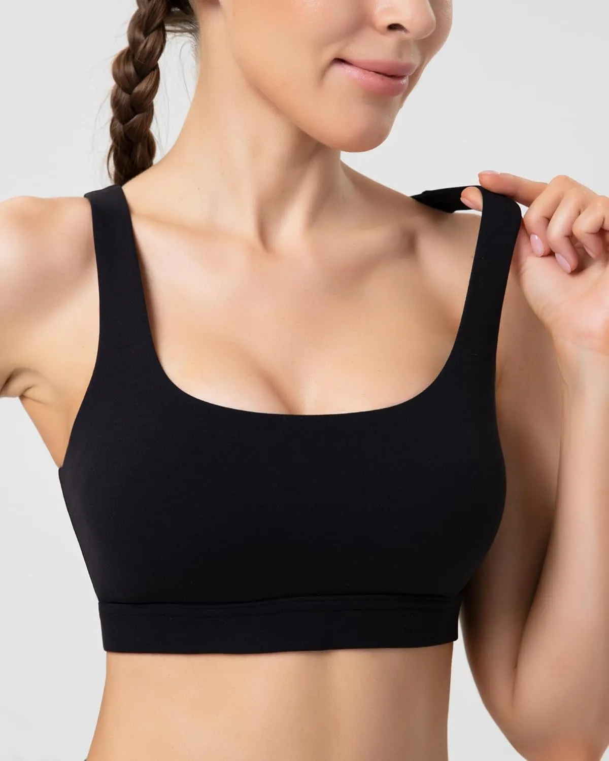 Sports Bras for Women High Support, Molded Cup High Impact Criss Cross Back Workout Yoga Bra No Removable Padded Bra