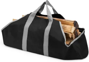 Stanbroil Canvas Firewood Carrier Bag, Durable Firepalce Log Tote with Handles for Wood Fire Stove, Outdoor Camping