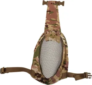 Steel Mesh Fencing Mask for Outdoor Activities Breathable Protective Gear with Shock Absorption Impact Resistance Multiuse for Training Police and Sports