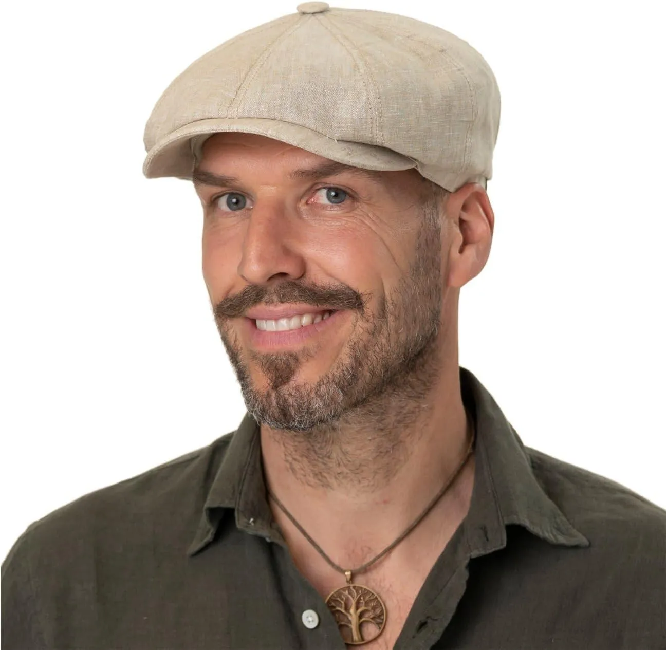 Stetson Hatteras Linen Newsboy Cap Women/Men | Made in The EU