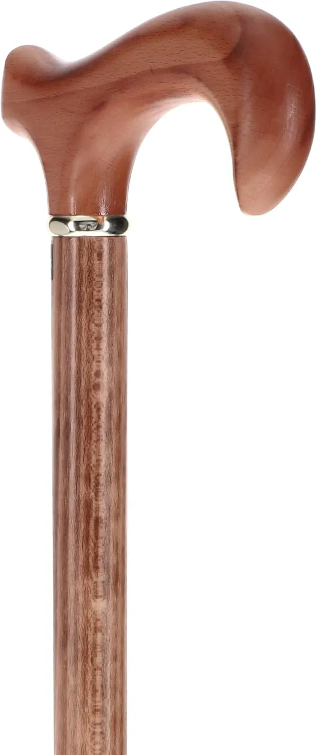 Stylish Walking Sticks – Derby Walking Canes with Wood Shaft and Pewter Collar – Colorful Cane Best Gift for Men and Women – Portable Wooden Derby Cane Safe to Walk.