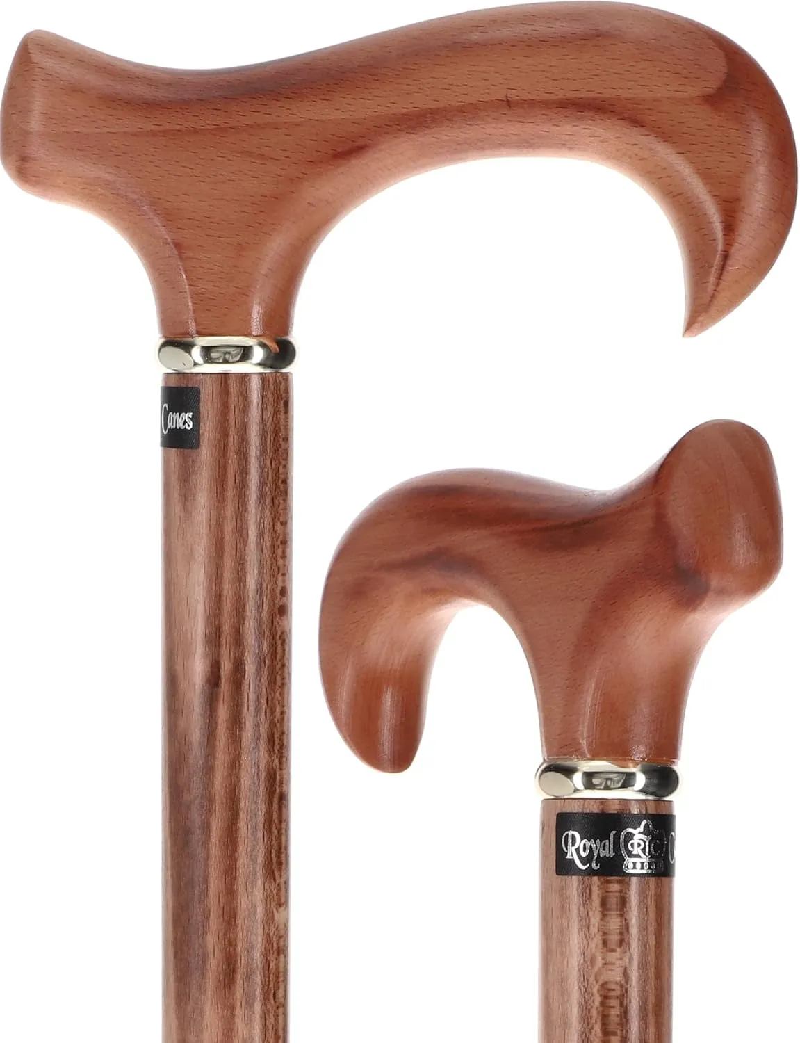 Stylish Walking Sticks – Derby Walking Canes with Wood Shaft and Pewter Collar – Colorful Cane Best Gift for Men and Women – Portable Wooden Derby Cane Safe to Walk.