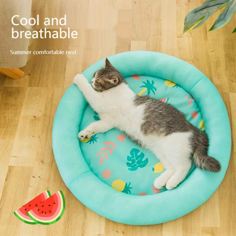 Summer Cooling Cold Silk Dog Mat