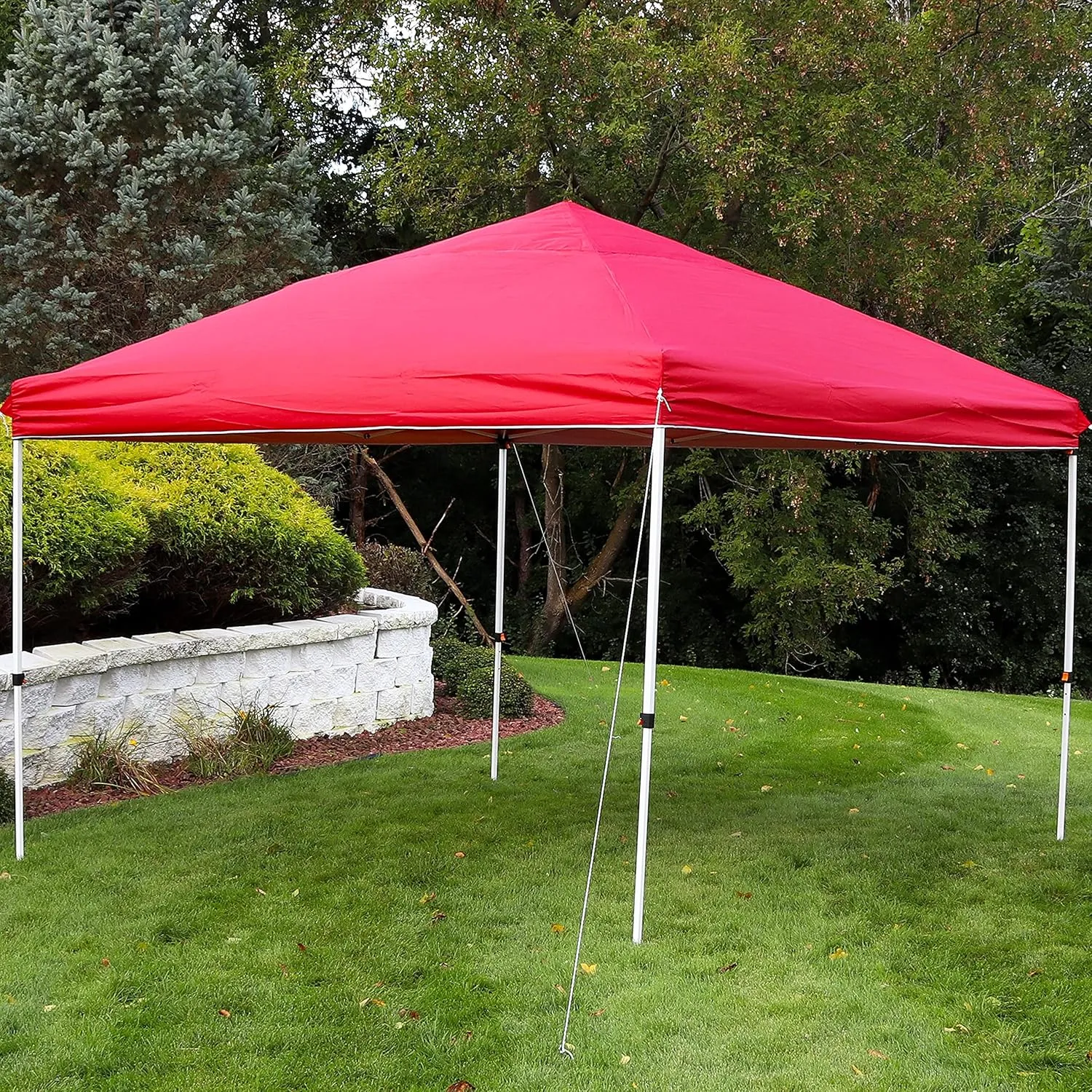 Sunnydaze 12x12 Canopy Replacement Top - Replacement Canopy Cover Only - Heavy-Duty PU-Coated 150D Oxford Fabric - Red