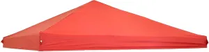 Sunnydaze 12x12 Canopy Replacement Top - Replacement Canopy Cover Only - Heavy-Duty PU-Coated 150D Oxford Fabric - Red