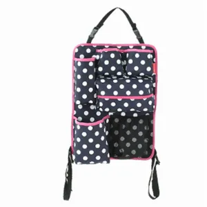 Super Secure Strap System Auto Backseat Organizer Storage Bag ( Blue )