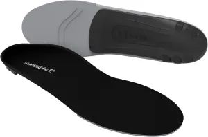 Superfeet All-Purpose Support Low Arch Insoles (Black) - Trim-To-Fit Orthotic Shoe Inserts for Thin, Tight Shoes - Professional Grade - 9.5-11 Men / 10.5-12 Women