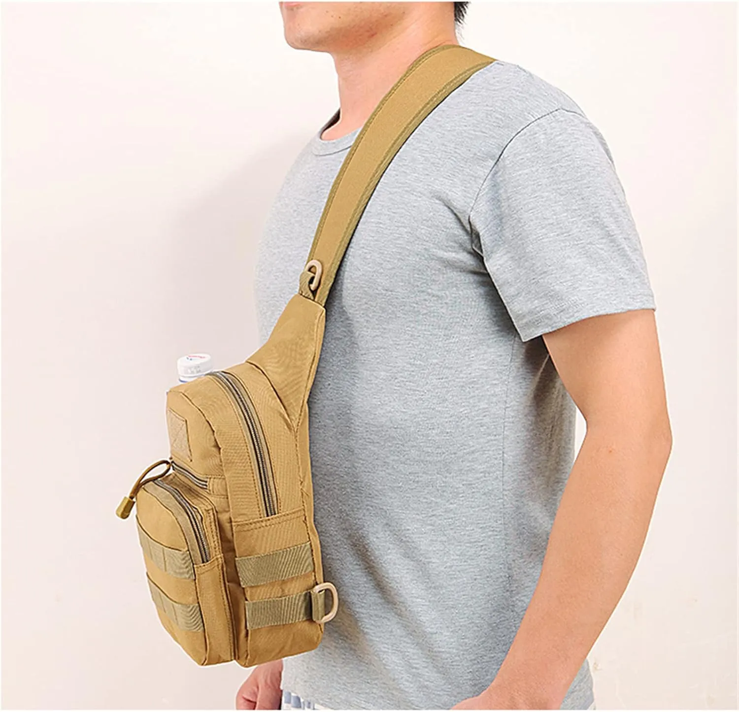 Tactical Shoulder Bag, Outdoor Sports Climbing Hiking Trekking Backpack, Men Military Hunting Fishing Molle Pack
