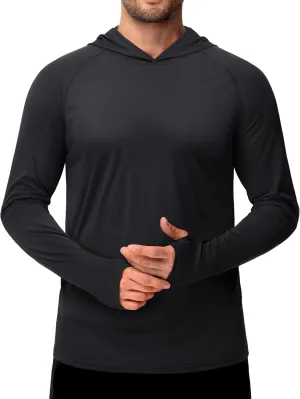 TACVASEN Men’s Sun Protection Shirts UPF 50  Rash Guard for Men Long Sleeve Lightweight SPF UV Hoodie Swimming Hiking