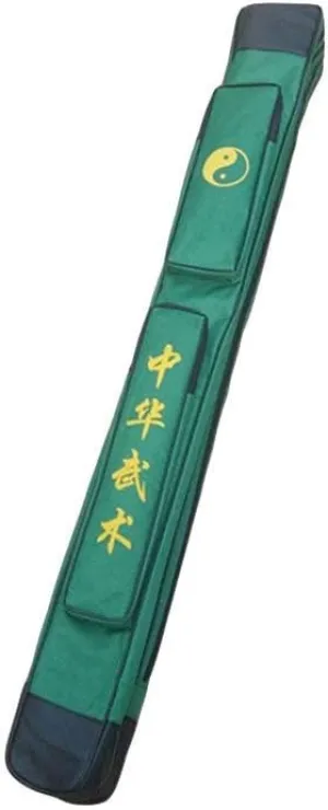 Taichi Sword Carrying Bag - Chinese Kung Fu Sword Bag, Double Layer Case, Martial Arts Weapons Case, Shoulder Bag, Green
