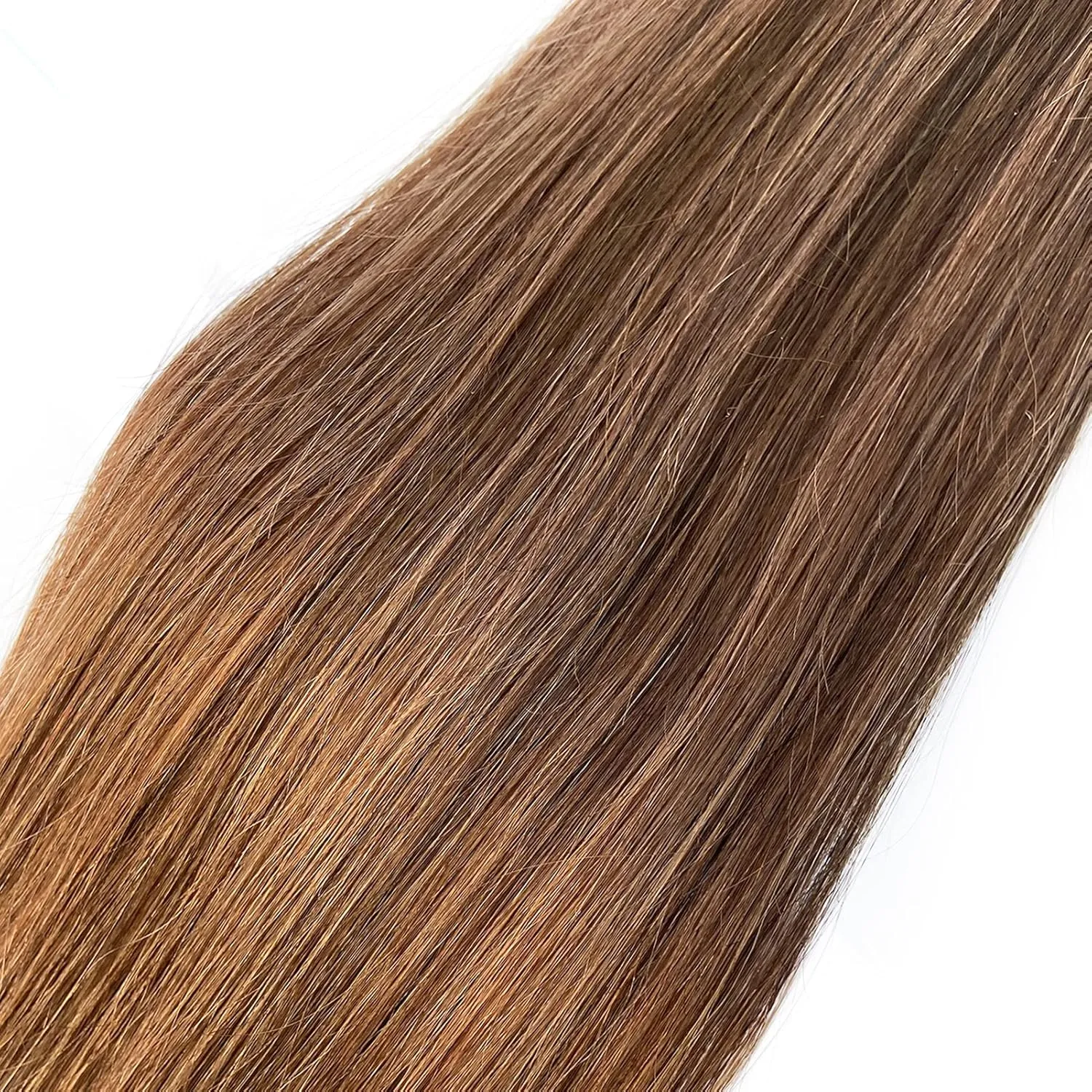 Tape-in Hair Extensions, 22 Inch Brown Balayage, Auburn Brown, Real Human Hair, 20 pcs, Invisible Double Sided Tape Hair