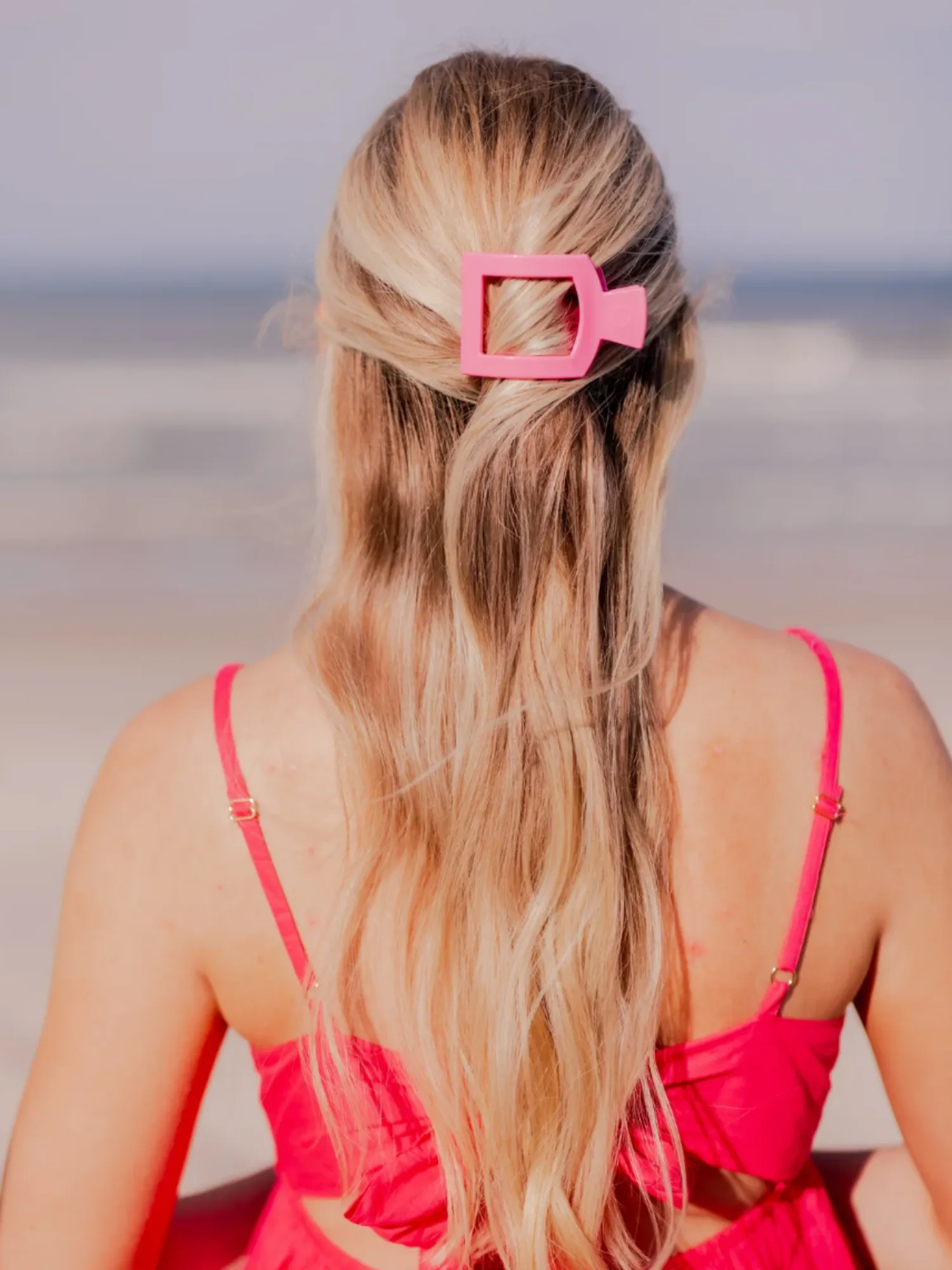 Teleties Small Flat Square Clip - Paradise