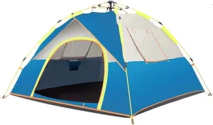 Tent 2/3-4 Person Waterproof Windproof Camping Hiking Tent Portable Anti-UV Tent Outdoor Automatic Tents Family Speed by Tent Outdoor