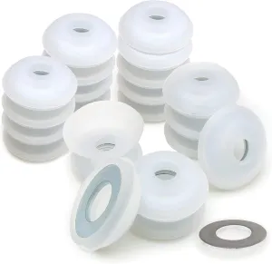 The Beadsmith Bob-EEZ Cord Management – No-Tangle Thread Bobbins with 24 Gram Weights – 1-7/8”, Bag of 25 Pieces – Storage Organization – Jewelry Tools for Kumihimo Braiding and Macrame Designs