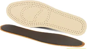 Thin Breathable Deodorant Leather Insoles Pigskin Instantly Absorb Sweat Replacement Inner Soles Shoes Insole Pads(39-40)