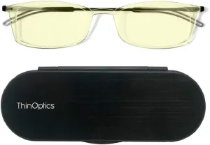 ThinOptics Frontpage Blue-Light Blocking Computer Reading Glasses and Milano Aluminum Case