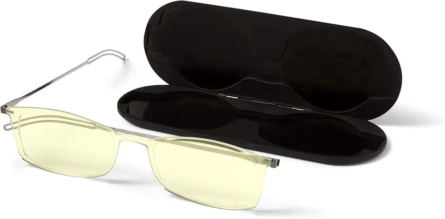 ThinOptics Frontpage Blue-Light Blocking Computer Reading Glasses and Milano Aluminum Case