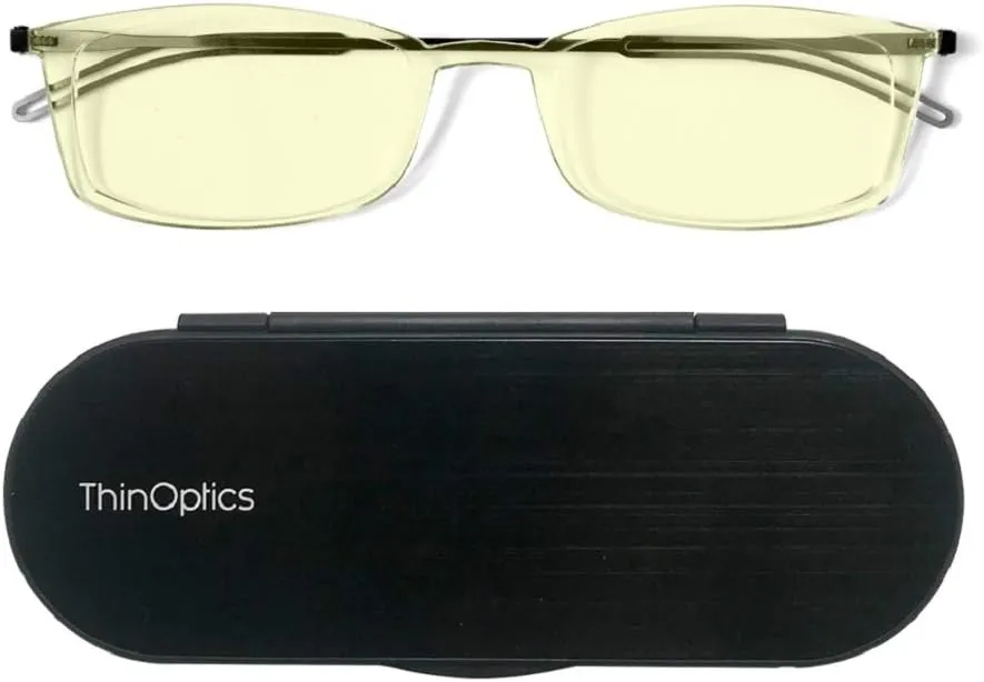 ThinOptics Frontpage Blue-Light Blocking Computer Reading Glasses and Milano Aluminum Case
