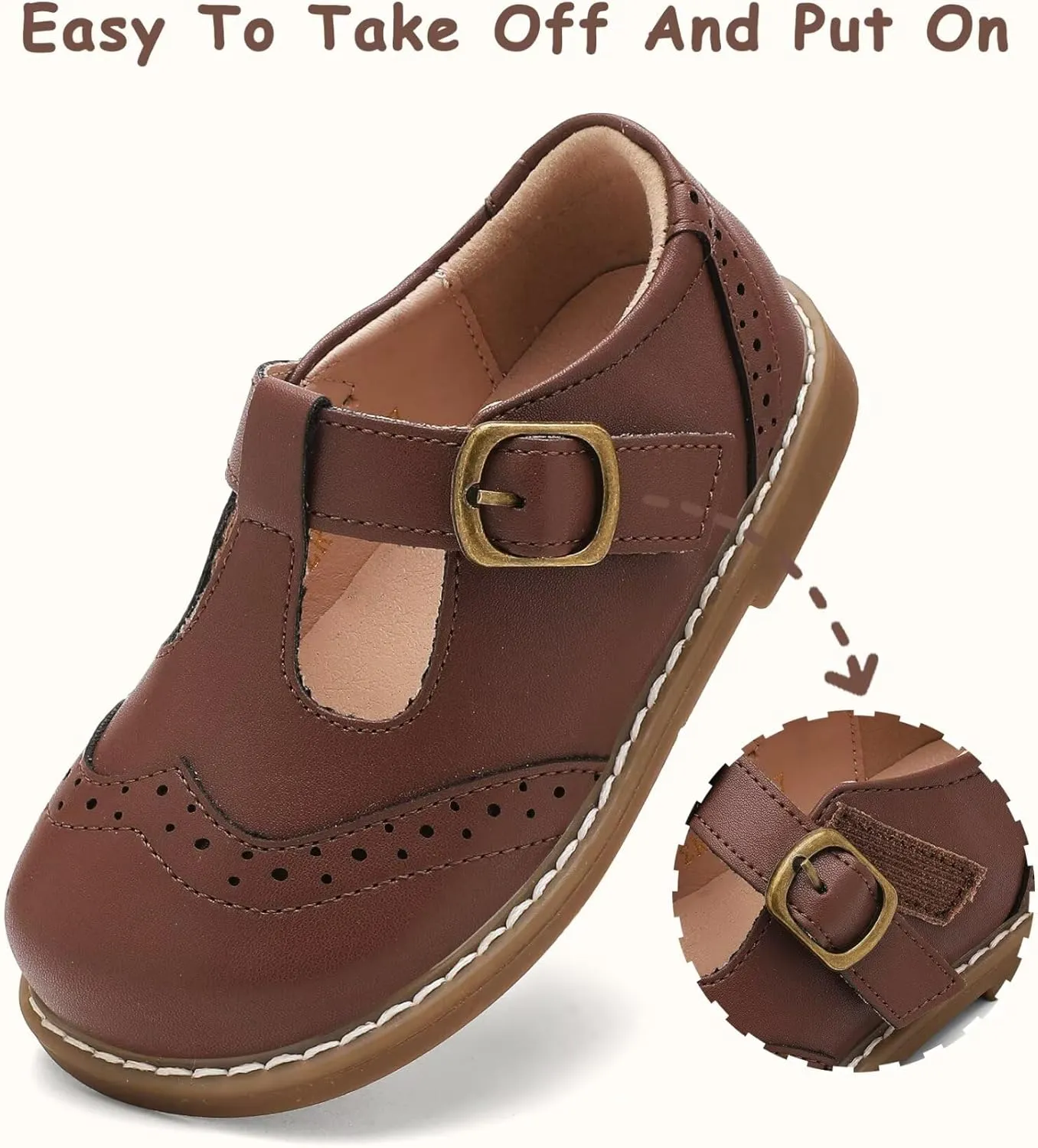 Toddler Girl Mary Jane Flat Dress Shoes