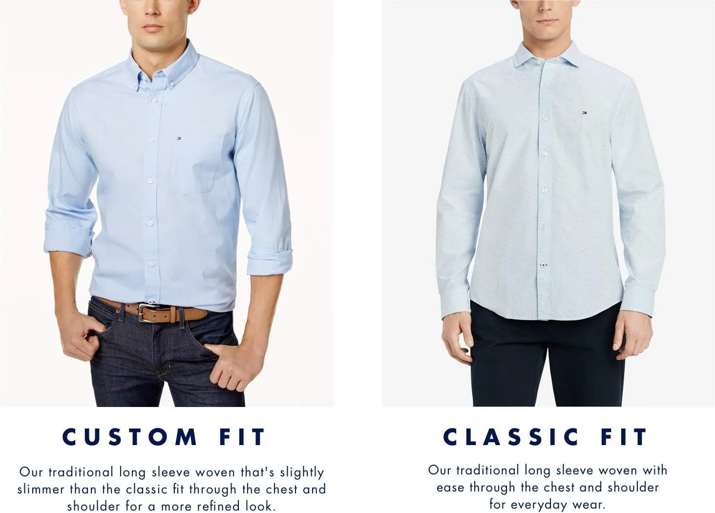 Tommy Hilfiger Men's Long Sleeve Button Down Oxford Shirt in Regular Fit