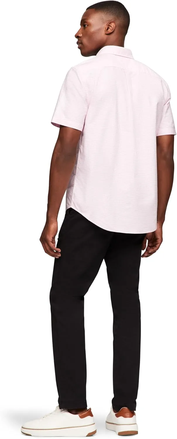 Tommy Hilfiger Short Sleeve Oxford Regular Fit, Men's Button Down Shirts