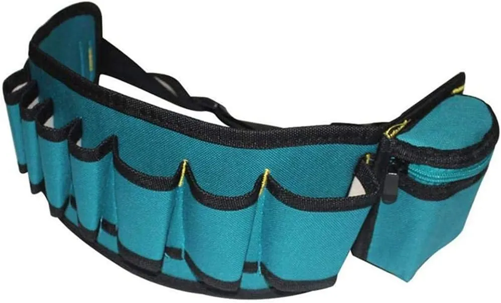 Tool Belt Pouches Multi-Pockets 600D Oxford Tool Waist Bag with Adjustable Belt for Window Tint Tool, Vinyl Wrap Tool, Gardening Tool and Electrician's Tool