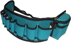 Tool Belt Pouches Multi-Pockets 600D Oxford Tool Waist Bag with Adjustable Belt for Window Tint Tool, Vinyl Wrap Tool, Gardening Tool and Electrician's Tool